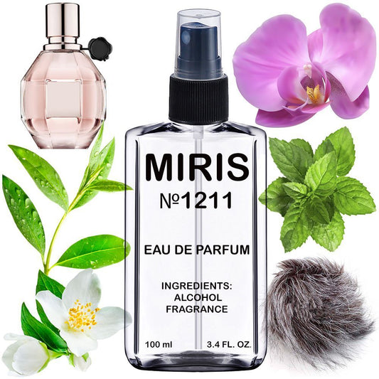 MIRIS No. 1211, Inspired by Flowerbomb 2005, Long-Lasting Eau de Parfum for Women, Spray 3.4 Fl Oz / 100 ml