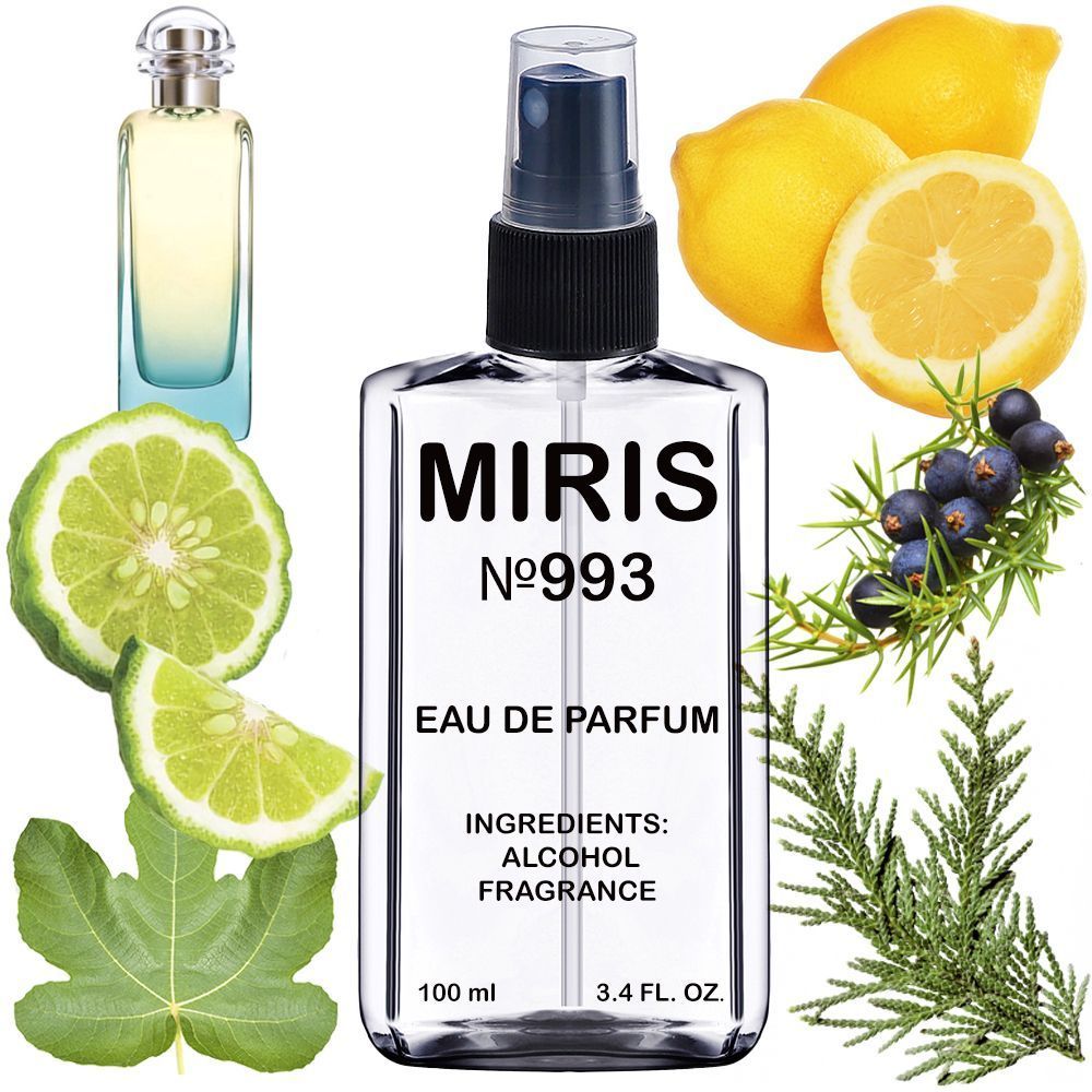 MIRIS No. 993, Inspired by Un Jard En Mediterranee, Long-Lasting Eau de Parfum Unisex for Women and Men, Spray 3.4 Fl Oz / 100 ml