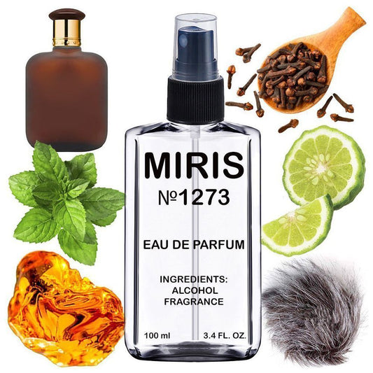 MIRIS No. 1273, Inspired by Double Whisk, Long-Lasting Eau de Parfum for Men, Spray 3.4 Fl Oz / 100 ml