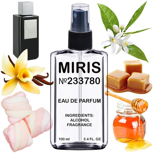 MIRIS No. 233780, Inspired by Sugar, Long-Lasting Eau de Parfum Unisex for Women and Men, Spray 3.4 Fl Oz / 100 ml