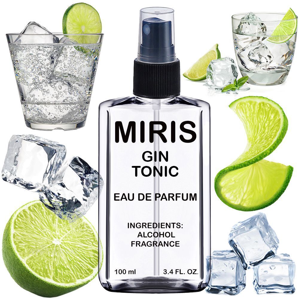 MIRIS Gin Tonic, Long-Lasting Eau de Parfum Unisex for Women and Men, Spray 3.4 Fl Oz / 100 ml