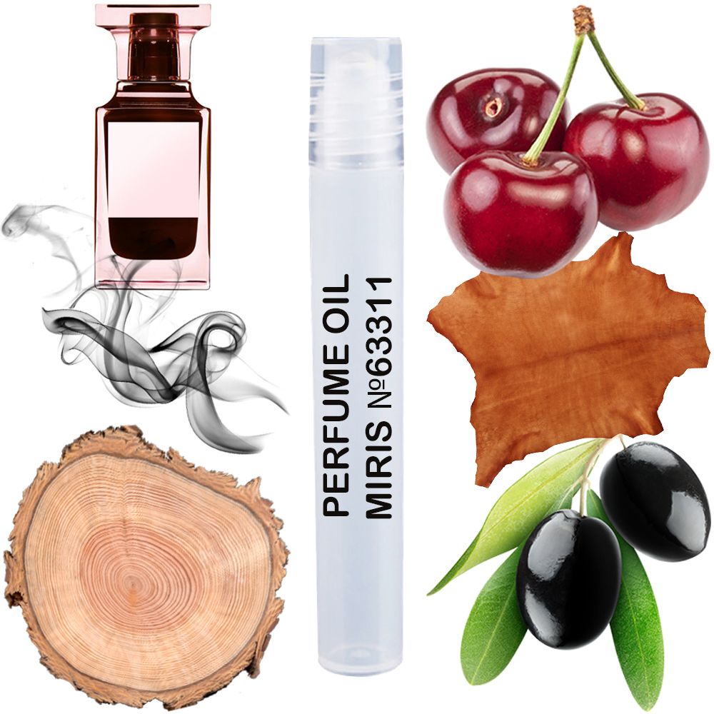 MIRIS No. 63311, Inspired by Cherry Smoke, Long-Lasting Perfume Oil Unisex for Women and Men Roll-On, Rollerball 0.34 Fl Oz / 10 ml