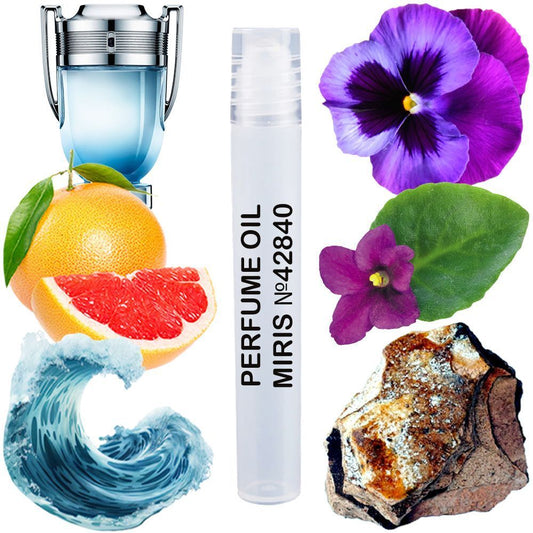 MIRIS No. 42840, Inspired by Invitus Aqua 2018, Long-Lasting Perfume Oil for Men Roll-On, Rollerball 0.34 Fl Oz / 10 ml