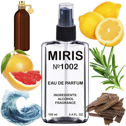 MIRIS No. 1002, Inspired by Aoud Forest, Long-Lasting Eau de Parfum Unisex for Women and Men, Spray 3.4 Fl Oz / 100 ml