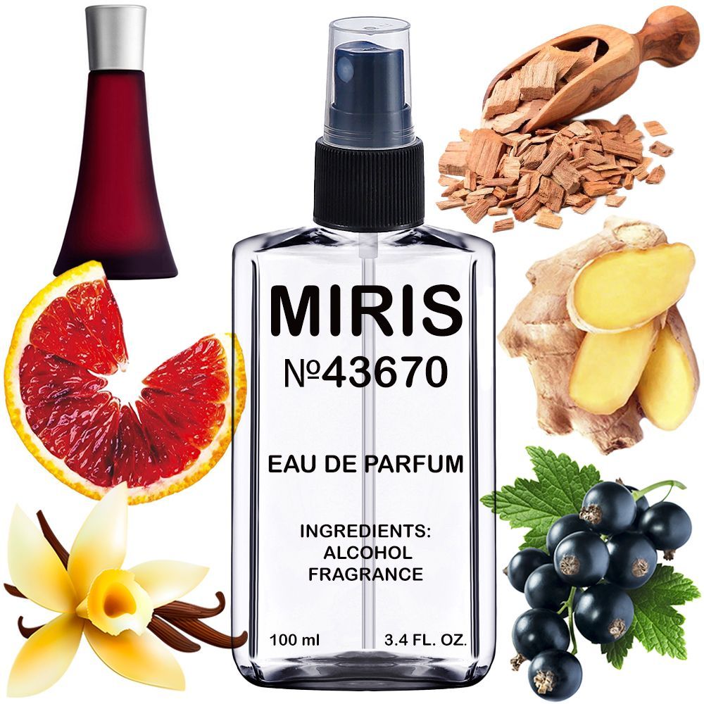 MIRIS No. 43670, Inspired by Deep Red, Long-Lasting Eau de Parfum for Women, Spray 3.4 Fl Oz / 100 ml