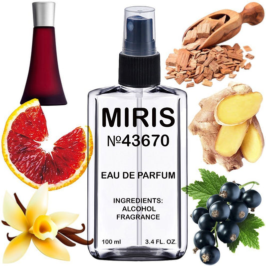 MIRIS No. 43670, Inspired by Deep Red, Long-Lasting Eau de Parfum for Women, Spray 3.4 Fl Oz / 100 ml
