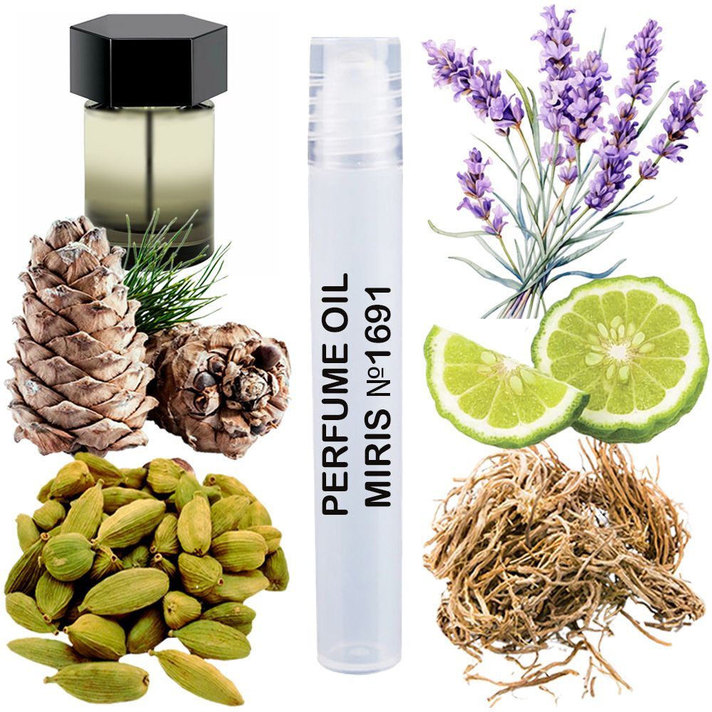 MIRIS No. 1691, Inspired by La Nuit De L Homme 2009, Long-Lasting Perfume Oil for Men Roll-On, Rollerball 0.34 Fl Oz / 10 ml