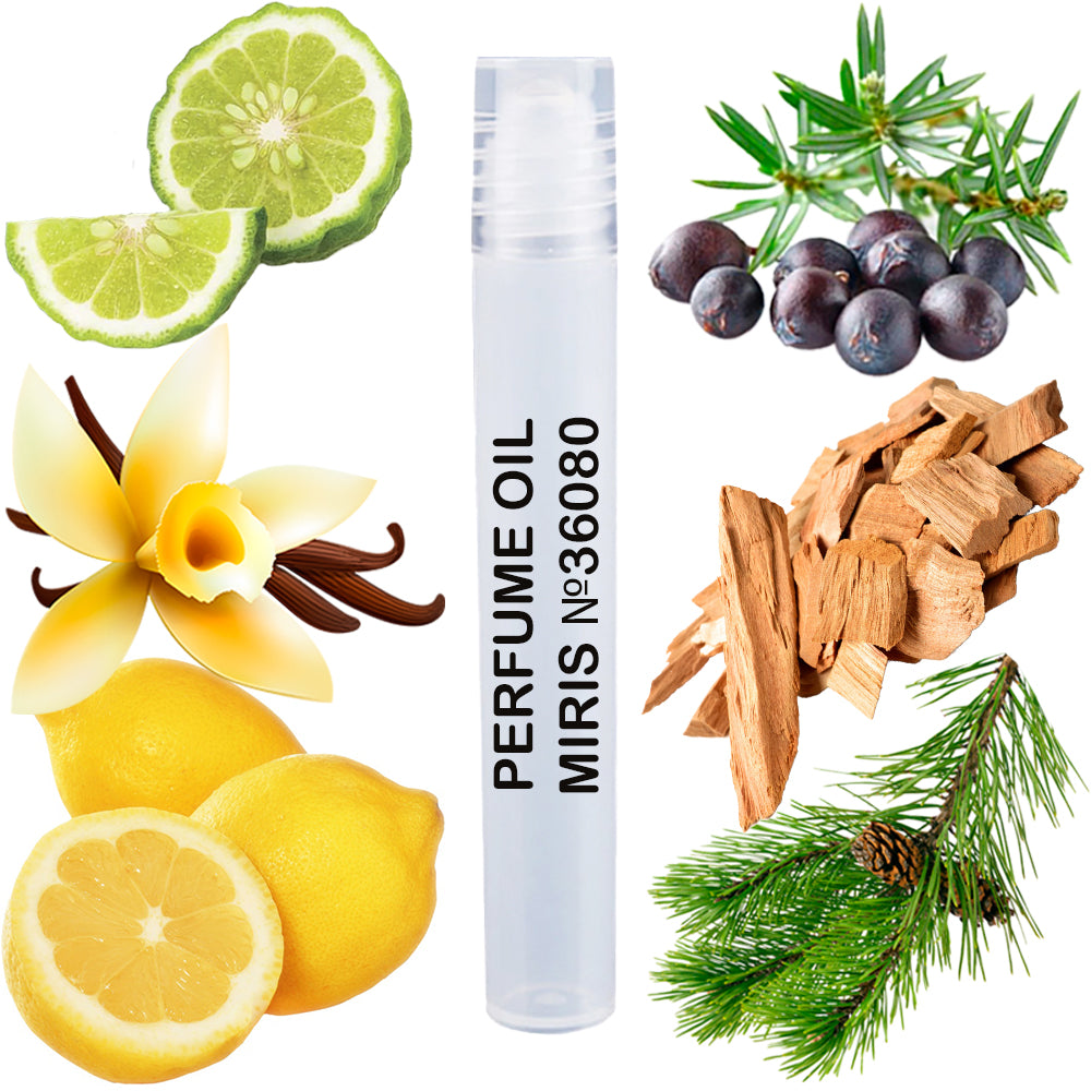 MIRIS Perfume Oil No. 36080 | Inspired | Unisex For Women and Men | Roll-On Alcohol Free | 0.34 Fl Oz