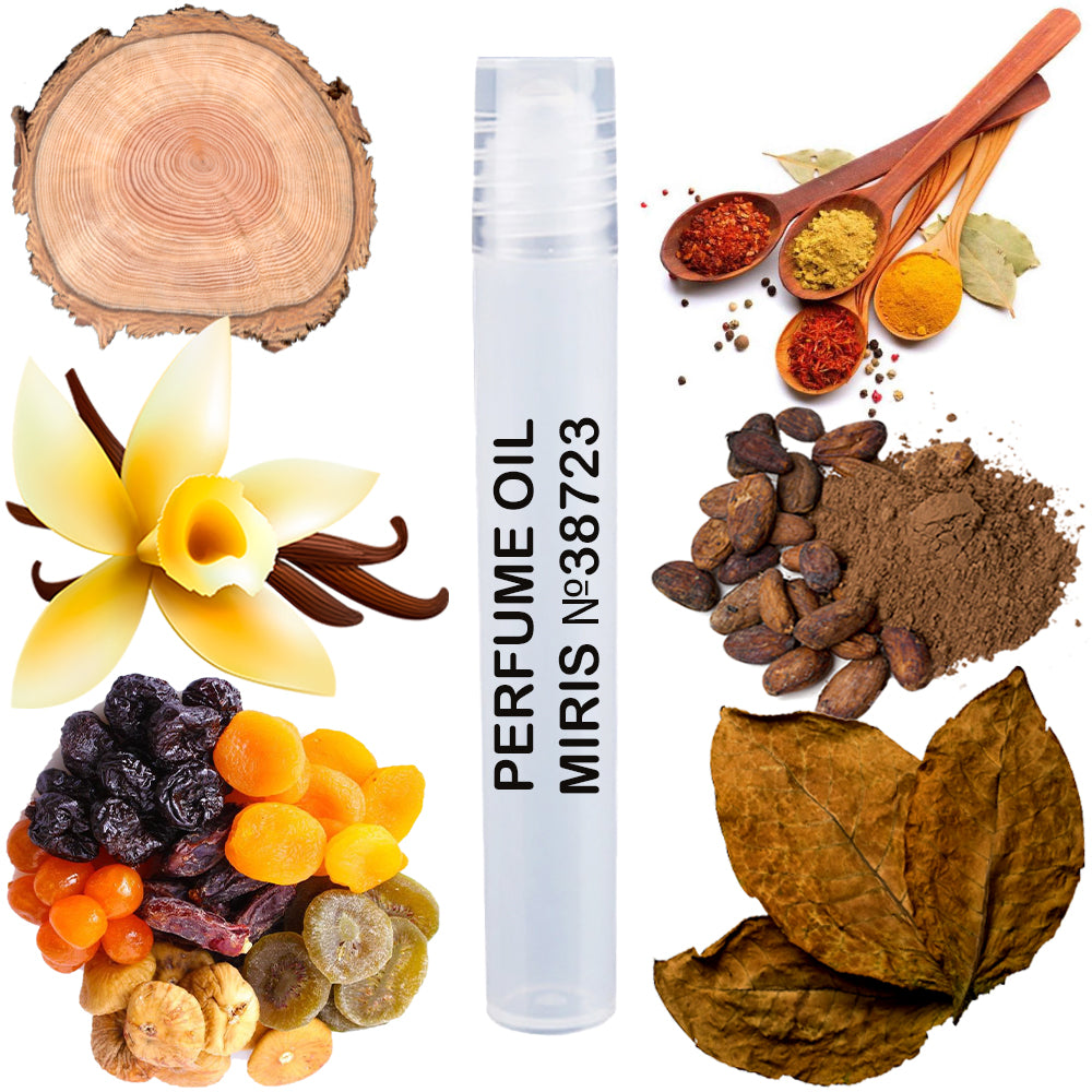 MIRIS Perfume Oil No. 38723 | Inspired | Unisex For Women and Men | Roll-On Alcohol Free | 0.34 Fl Oz