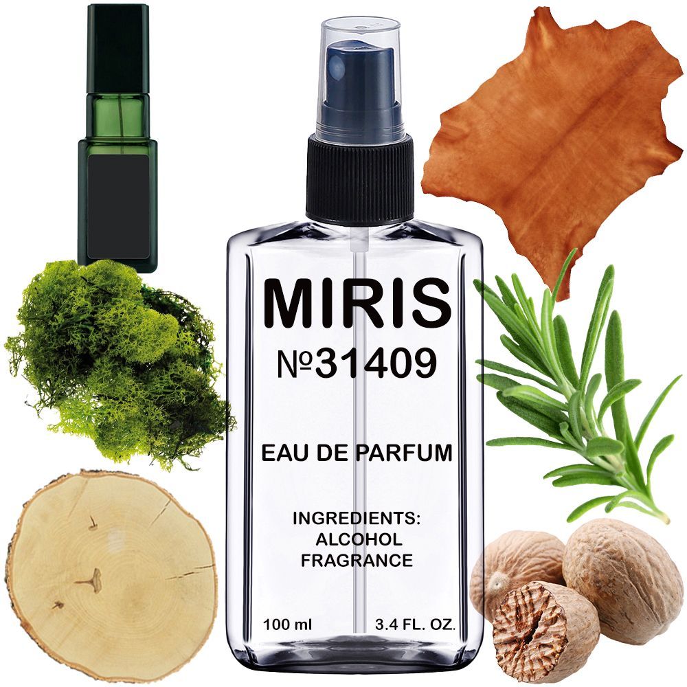 MIRIS No. 31409, Inspired by Bogart, Long-Lasting Eau de Parfum for Men, Spray 3.4 Fl Oz / 100 ml