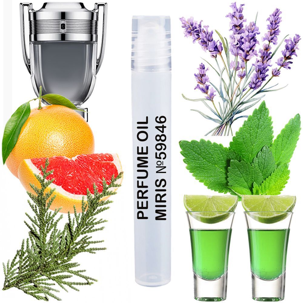 MIRIS No. 59846, Inspired by Invitus Platinum, Long-Lasting Perfume Oil for Men Roll-On, Rollerball 0.34 Fl Oz / 10 ml