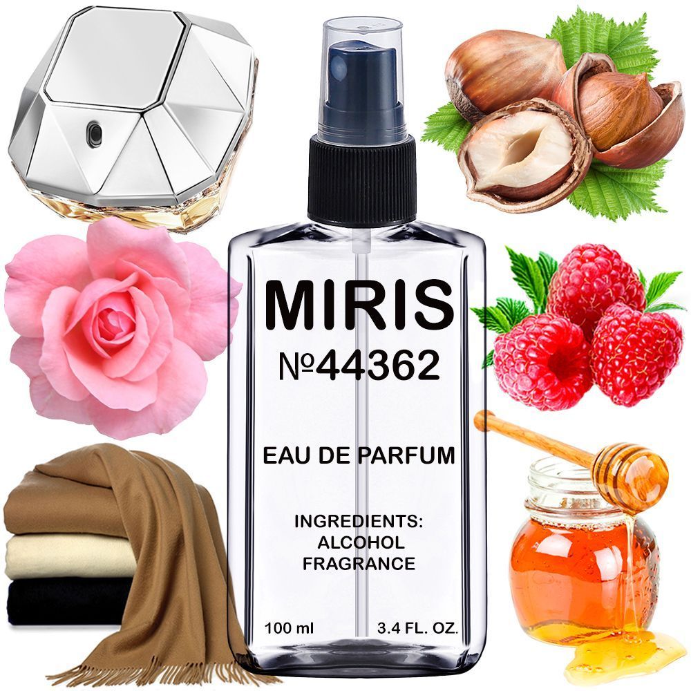 MIRIS No. 44362, Inspired by Lady Milio Lucky, Long-Lasting Eau de Parfum for Women, Spray 3.4 Fl Oz / 100 ml