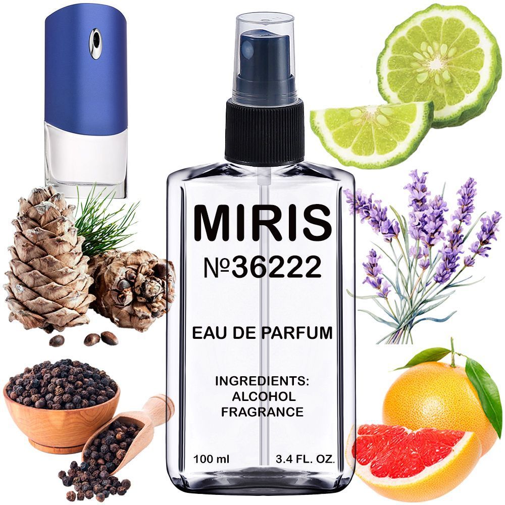 MIRIS No. 36222, Inspired by Blue Label, Long-Lasting Eau de Parfum for Men, Spray 3.4 Fl Oz / 100 ml