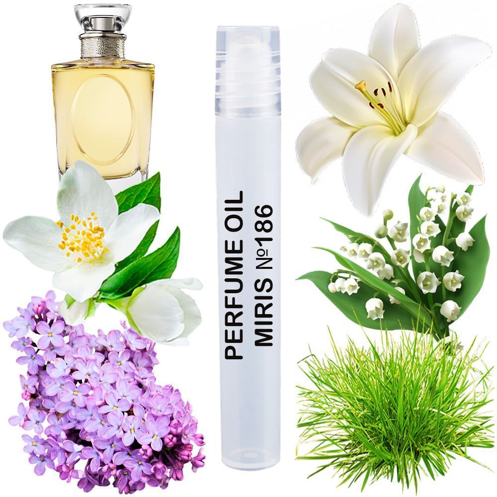 MIRIS No. 186, Inspired by Diorissimo, Long-Lasting Perfume Oil for Women Roll-On, Rollerball 0.34 Fl Oz / 10 ml