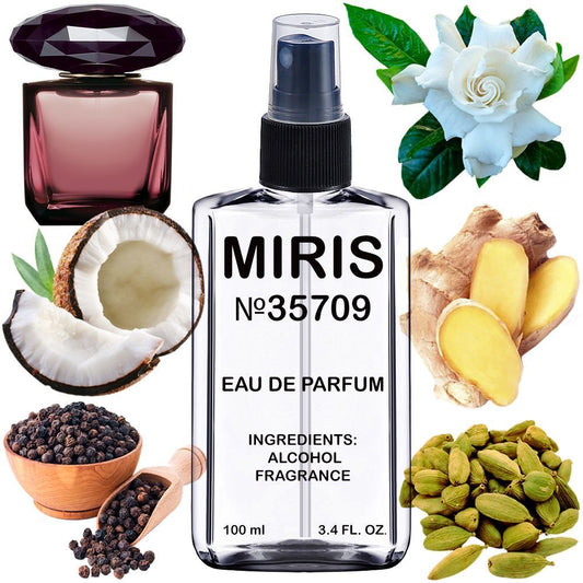 MIRIS No. 35709, Inspired by Crystal Noir, Long-Lasting Eau de Parfum for Women, Spray 3.4 Fl Oz / 100 ml