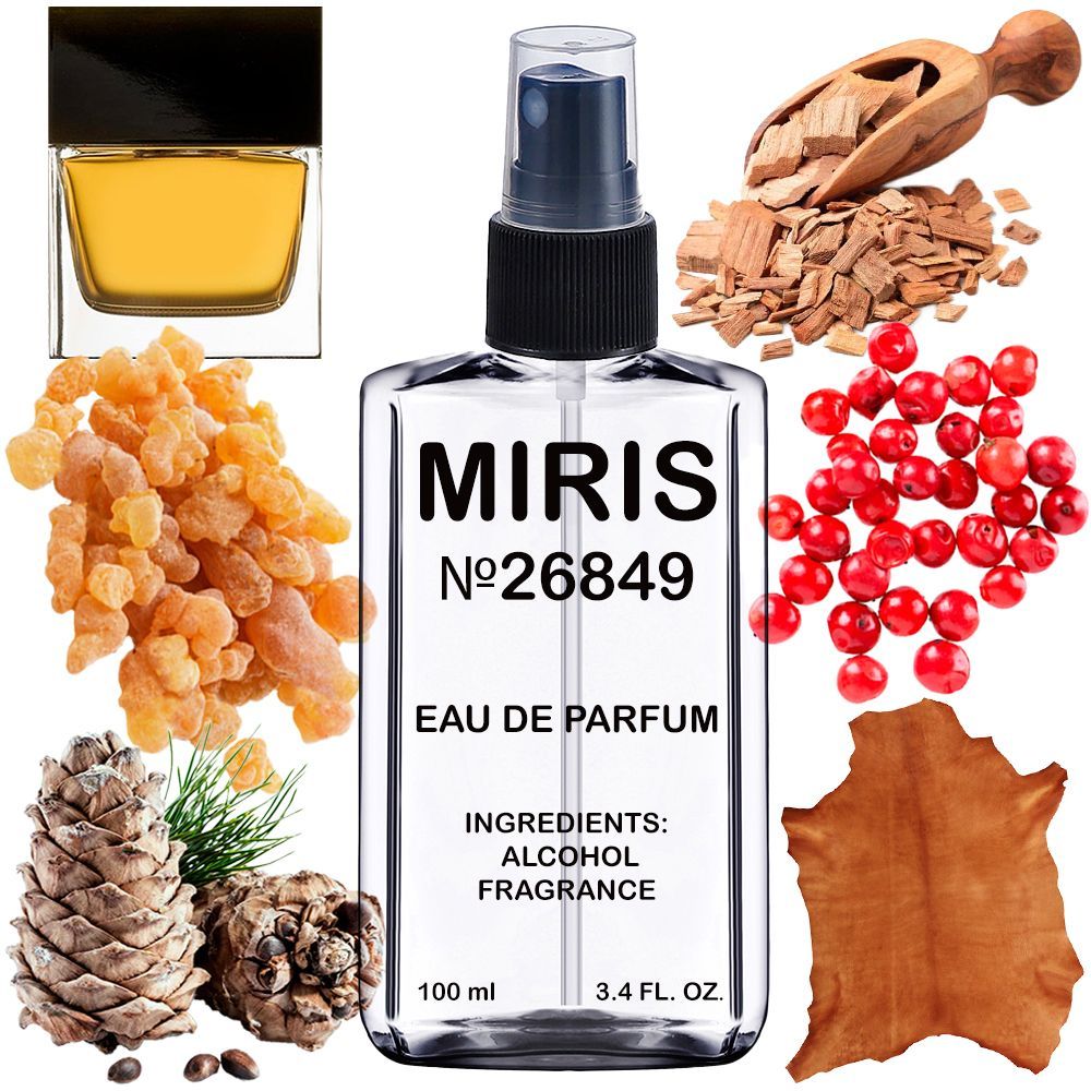 MIRIS No. 26849, Inspired by Gu Pour Homme 2003, Long-Lasting Eau de Parfum for Men, Spray 3.4 Fl Oz / 100 ml