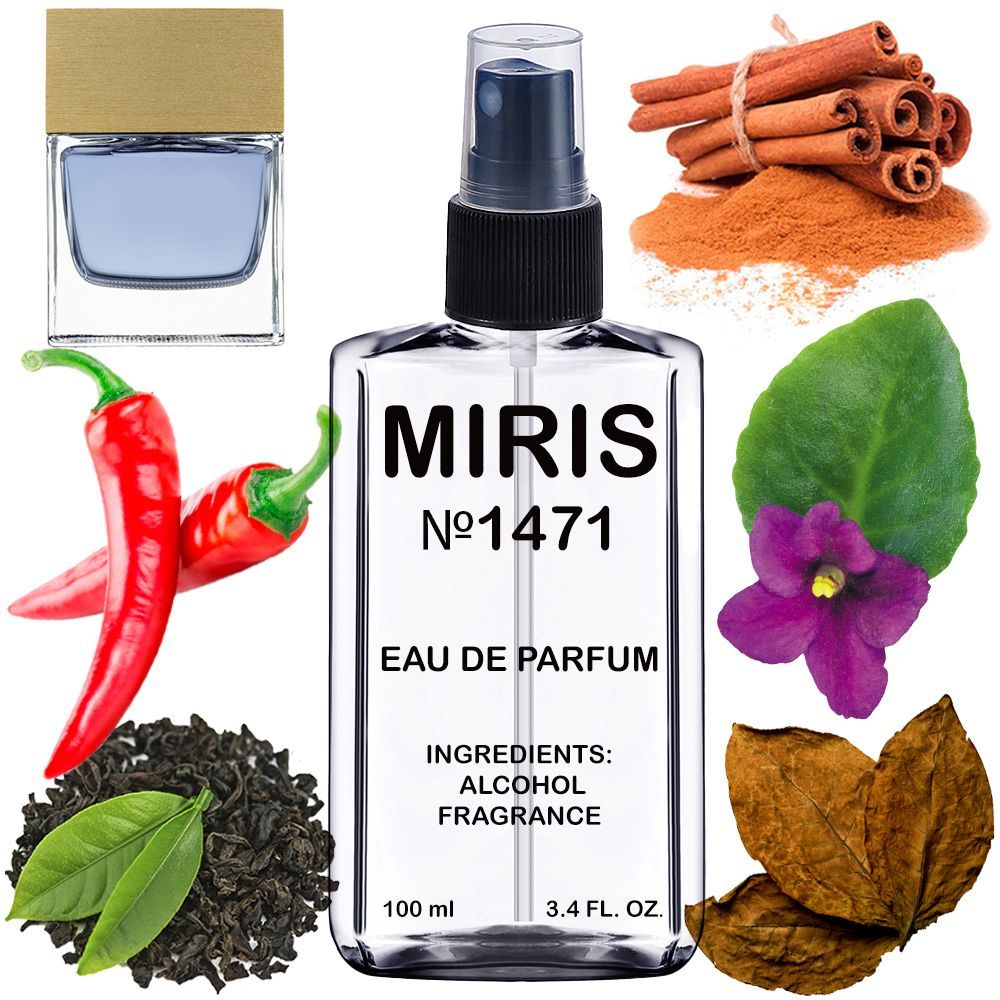 MIRIS No. 1471, Inspired by Gu Pour Homme II, Long-Lasting Eau de Parfum for Men, Spray 3.4 Fl Oz / 100 ml