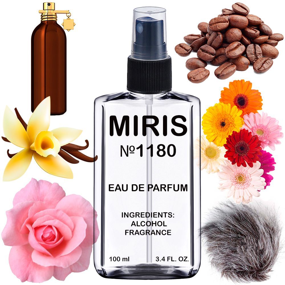 MIRIS No. 1180, Inspired by Intense Cafe, Long-Lasting Eau de Parfum Unisex for Women and Men, Spray 3.4 Fl Oz / 100 ml