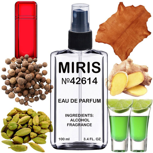 MIRIS No. 42614, Inspired by Vip Black Red, Long-Lasting Eau de Parfum for Men, Spray 3.4 Fl Oz / 100 ml
