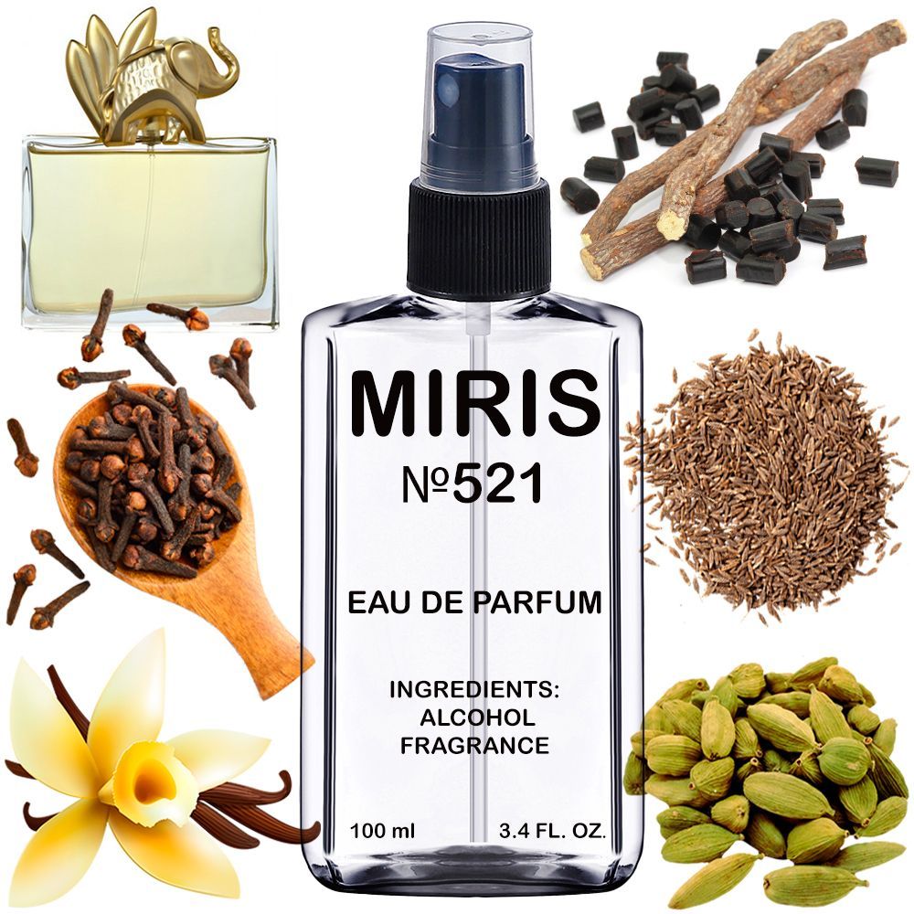 MIRIS No. 521, Inspired by Jungle L'Elephant, Long-Lasting Eau de Parfum for Women, Spray 3.4 Fl Oz / 100 ml