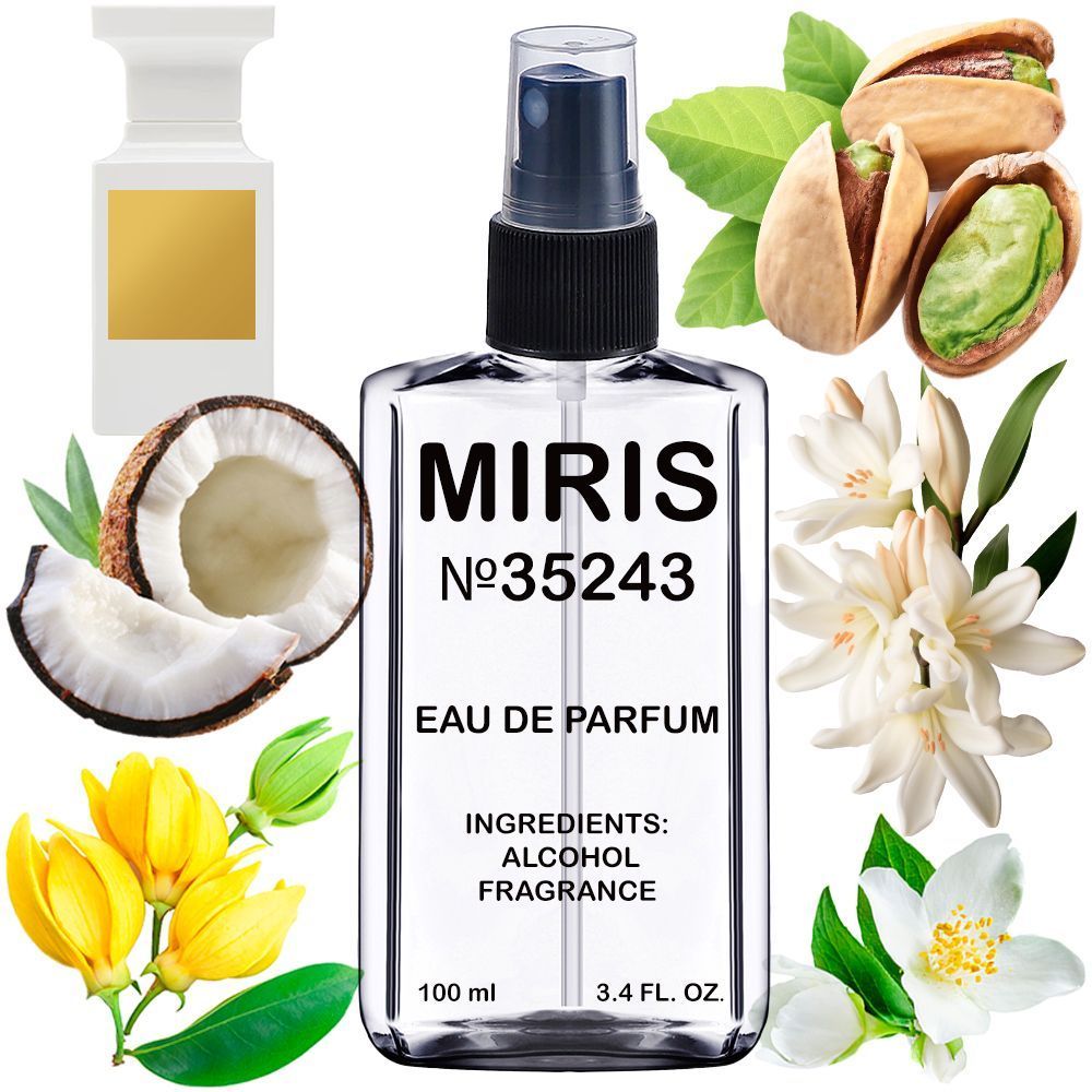 MIRIS No. 35243, Inspired by Soleil Blanc, Long-Lasting Eau de Parfum Unisex for Women and Men, Spray 3.4 Fl Oz / 100 ml