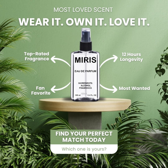 MIRIS No. 30466 | Inspired | Men Eau de Parfum | 3.4 Fl Oz