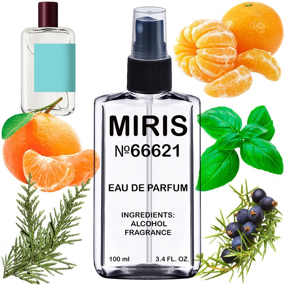 MIRIS No. 66621, Inspired by Clementine California, Long-Lasting Eau de Parfum Unisex for Women and Men, Spray 3.4 Fl Oz / 100 ml