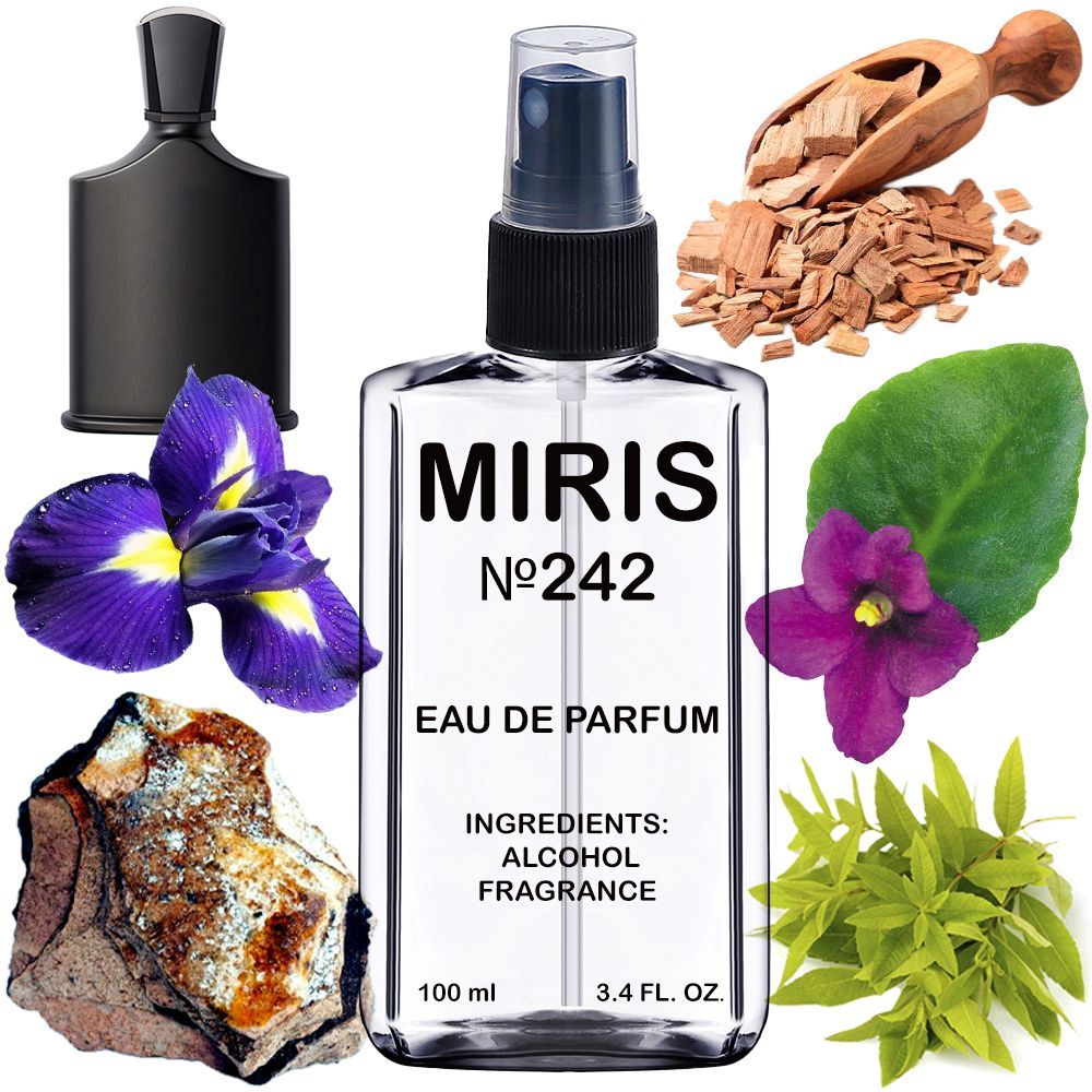MIRIS No. 242, Inspired by Green Irish Tweed, Long-Lasting Eau de Parfum for Men, Spray 3.4 Fl Oz / 100 ml