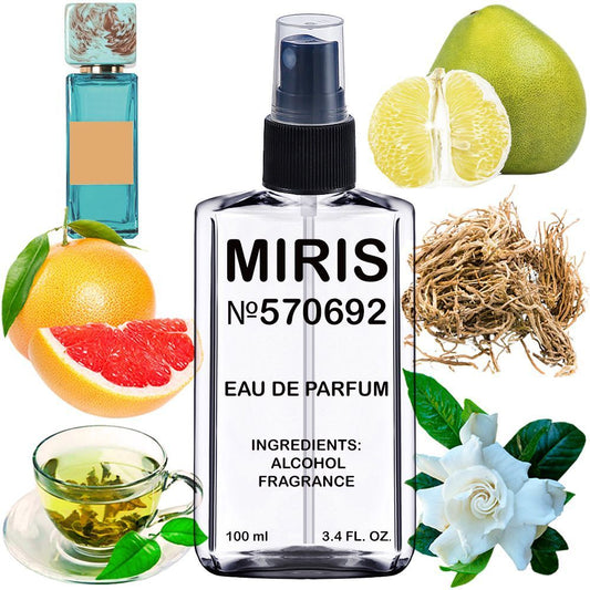 MIRIS No. 570692, Inspired by Pomelo Sorrento, Long-Lasting Eau de Parfum Unisex for Women and Men, Spray 3.4 Fl Oz / 100 ml