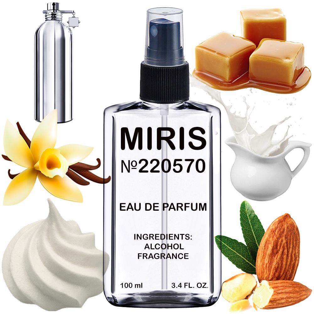 MIRIS No. 220570, Inspired by Vanilla Cake, Long-Lasting Eau de Parfum Unisex for Women and Men, Spray 3.4 Fl Oz / 100 ml