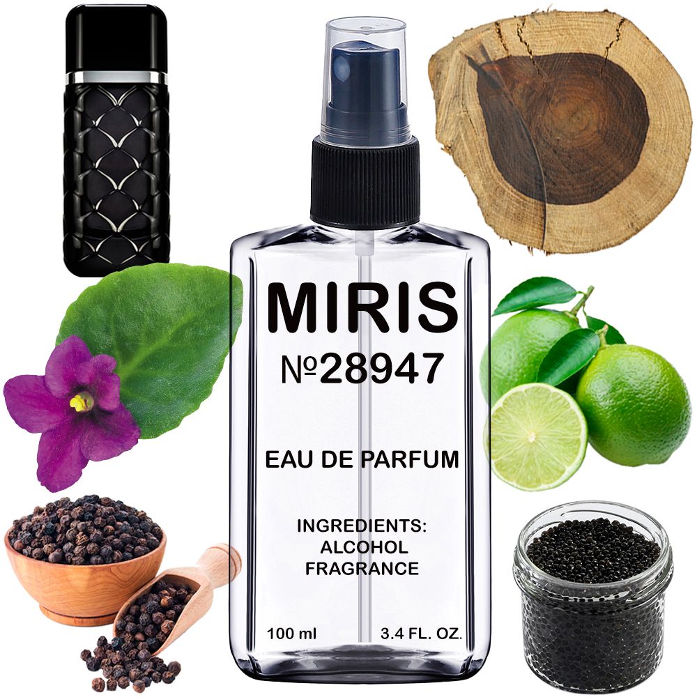 MIRIS No. 28947, Inspired by 212 Vip Men Wild Party, Long-Lasting Eau de Parfum for Men, Spray 3.4 Fl Oz / 100 ml