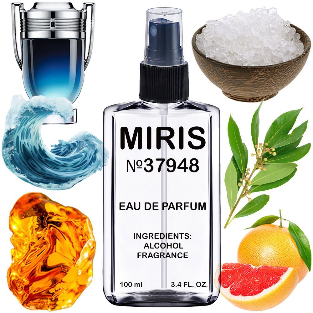 MIRIS No. 37948, Inspired by Invitus Legend, Long-Lasting Eau de Parfum for Men, Spray 3.4 Fl Oz / 100 ml