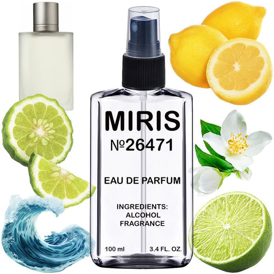 MIRIS No. 26471, Inspired by Aqua Di Gi Pour Homme, Long-Lasting Eau de Parfum for Men, Spray 3.4 Fl Oz / 100 ml