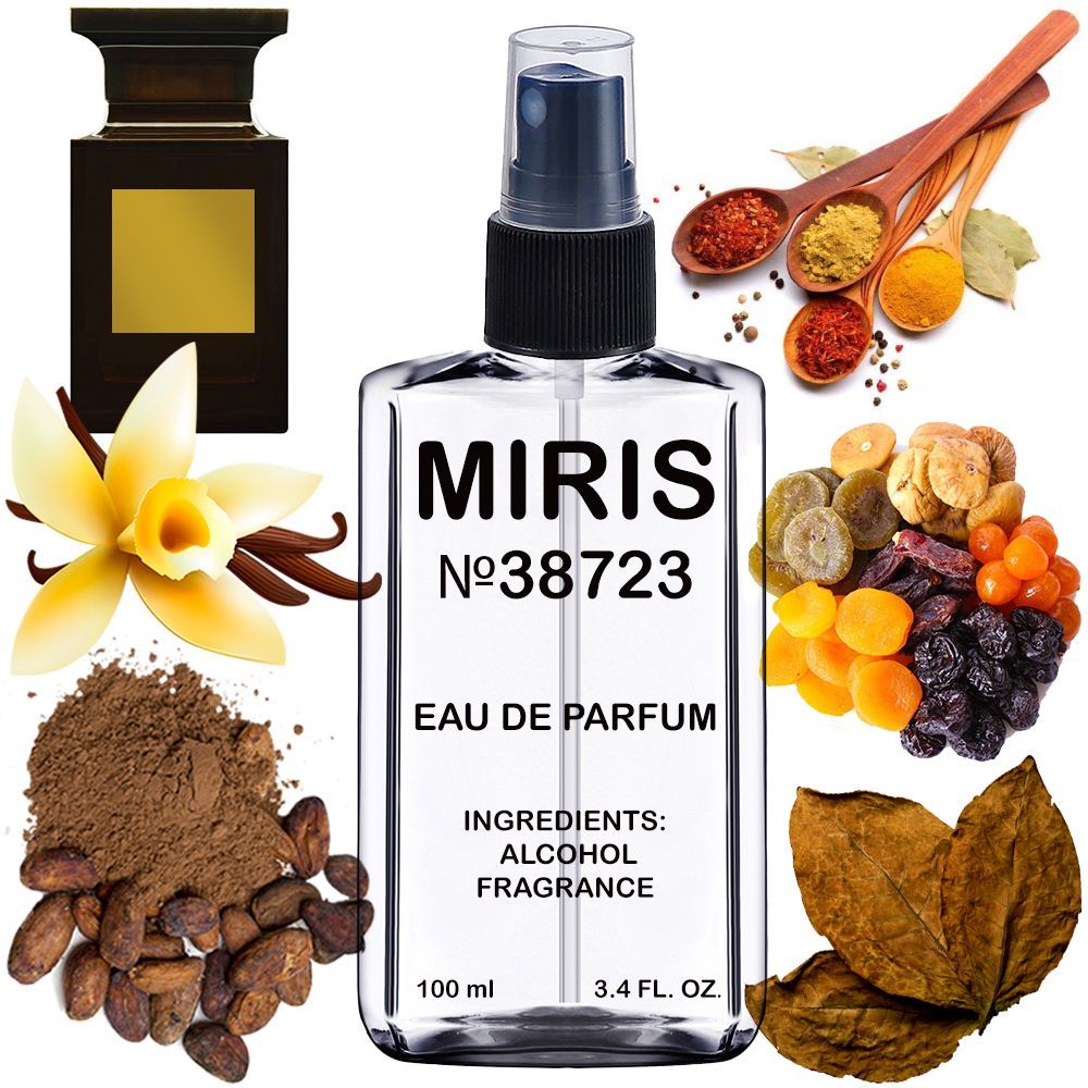 MIRIS No. 38723, Inspired by Tobacco Vanille, Long-Lasting Eau de Parfum Unisex for Women and Men, Spray 3.4 Fl Oz / 100 ml