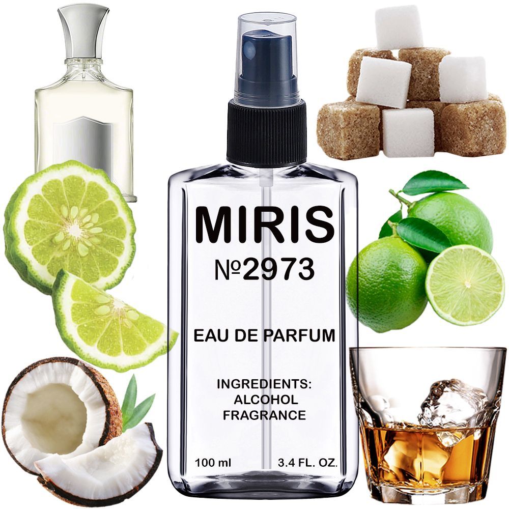 MIRIS No. 2973, Inspired by Virgin Island Water, Long-Lasting Eau de Parfum Unisex for Women and Men, Spray 3.4 Fl Oz / 100 ml