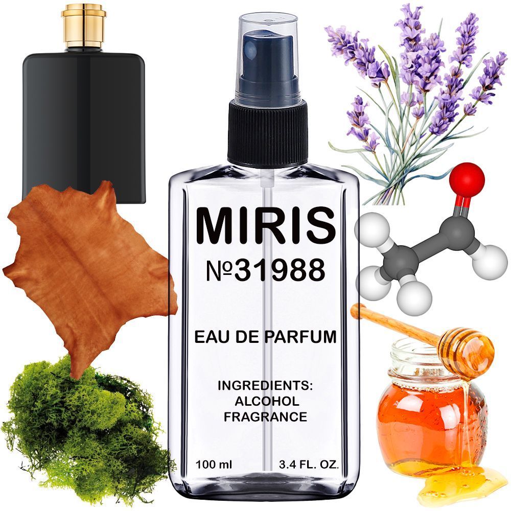 MIRIS No. 31988, Inspired by Uomo, Long-Lasting Eau de Parfum for Men, Spray 3.4 Fl Oz / 100 ml