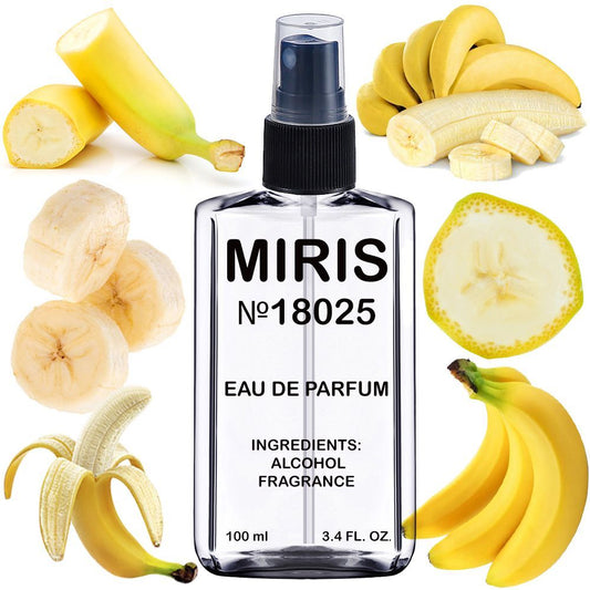 MIRIS No. 18025 Banane, Long-Lasting Eau de Parfum Unisex for Women and Men, Spray 3.4 Fl Oz / 100 ml
