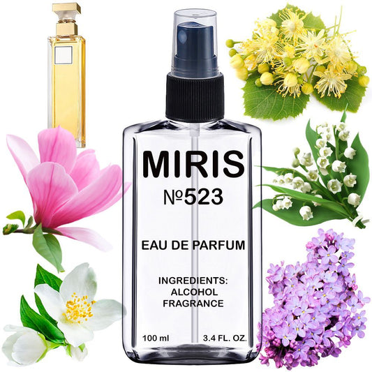 MIRIS No. 523, Inspired by 5th Avenue, Long-Lasting Eau de Parfum for Women, Spray 3.4 Fl Oz / 100 ml