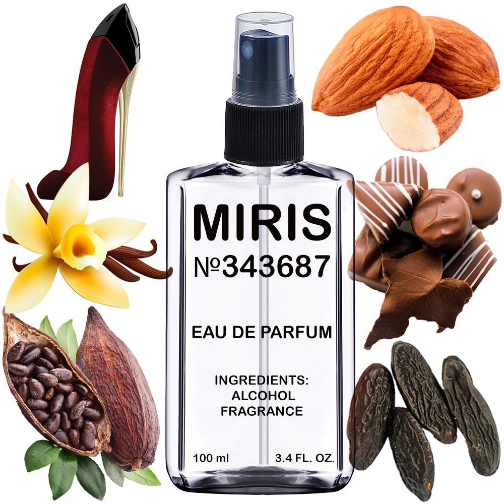MIRIS No. 343687, Inspired by God Girl Velvet Fatale, Long-Lasting Eau de Parfum for Women, Spray 3.4 Fl Oz / 100 ml