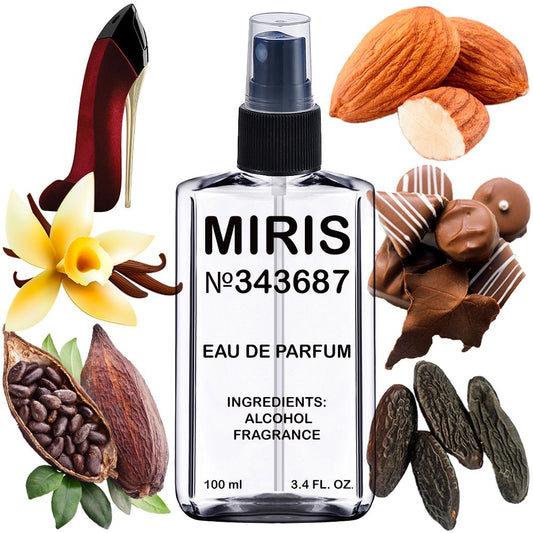 MIRIS No. 343687, Inspired by God Girl Velvet Fatale, Long-Lasting Eau de Parfum for Women, Spray 3.4 Fl Oz / 100 ml