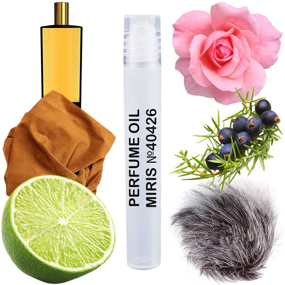 MIRIS No. 40426, Inspired by French Leather, Long-Lasting Perfume Oil Unisex for Women and Men Roll-On, Rollerball 0.34 Fl Oz / 10 ml