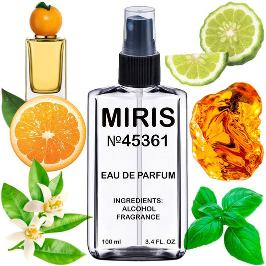 MIRIS No. 45361, Inspired by Orange, Long-Lasting Eau de Parfum Unisex for Women and Men, Spray 3.4 Fl Oz / 100 ml