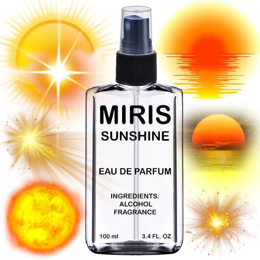 MIRIS Sunshine, Long-Lasting Eau de Parfum Unisex for Women and Men, Spray 3.4 Fl Oz / 100 ml