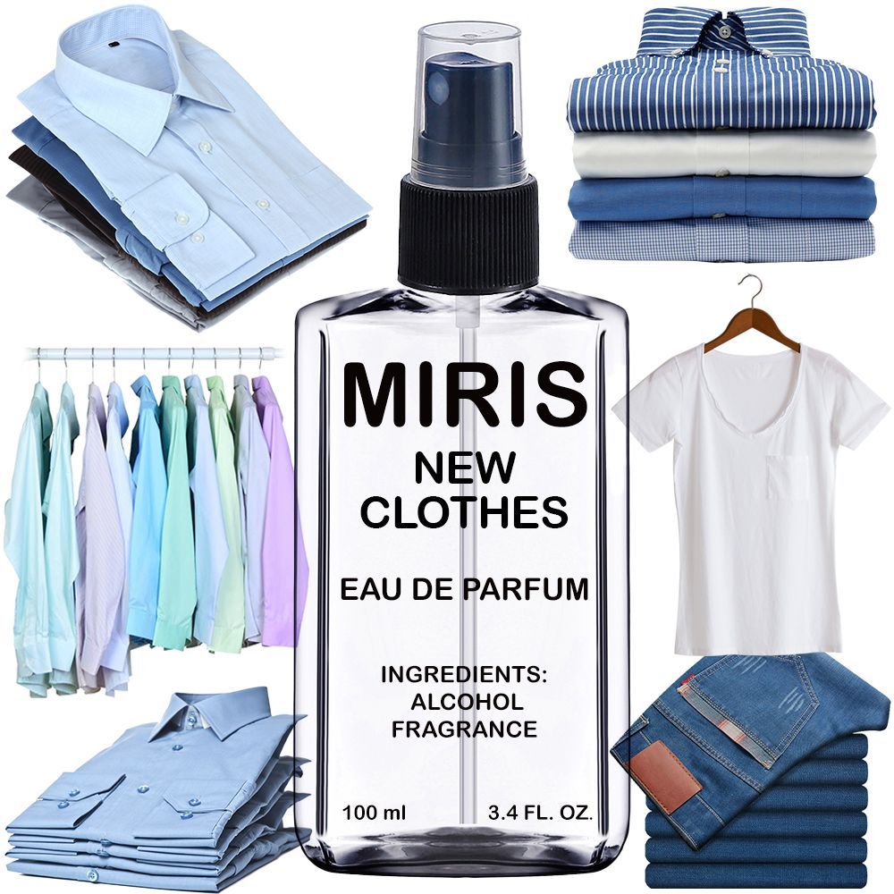 MIRIS New Clothes, Long-Lasting Eau de Parfum Unisex for Women and Men, Spray 3.4 Fl Oz / 100 ml