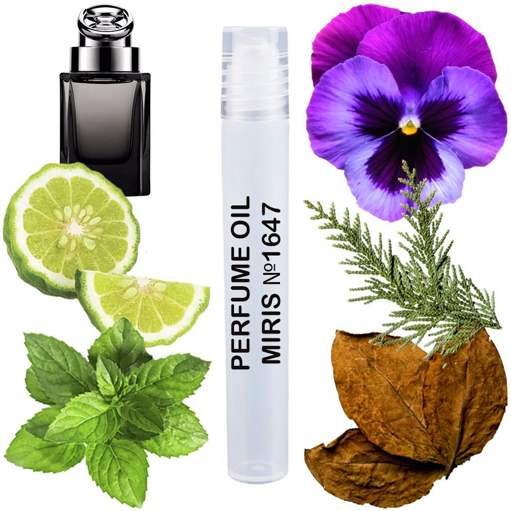 MIRIS No. 1647, Inspired by Gu by Gu Pour Homme 2008, Long-Lasting Perfume Oil for Men Roll-On, Rollerball 0.34 Fl Oz / 10 ml