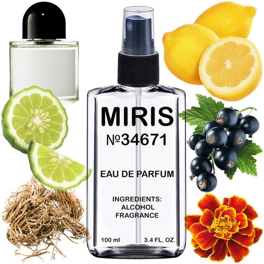 MIRIS No. 34671, Inspired by Bal D Afrique, Long-Lasting Eau de Parfum Unisex for Women and Men, Spray 3.4 Fl Oz / 100 ml