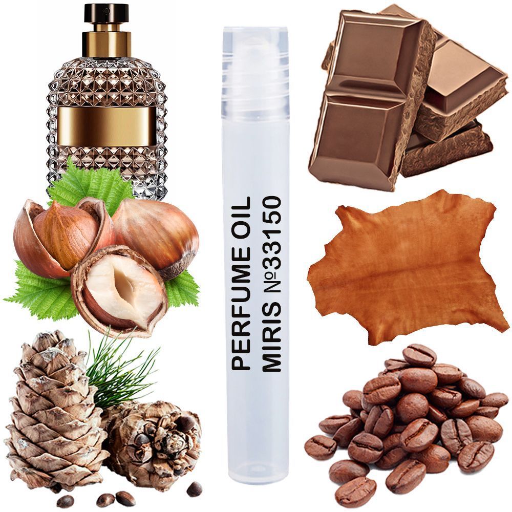 MIRIS No. 33150, Inspired by Uomo, Long-Lasting Perfume Oil for Men Roll-On, Rollerball 0.34 Fl Oz / 10 ml