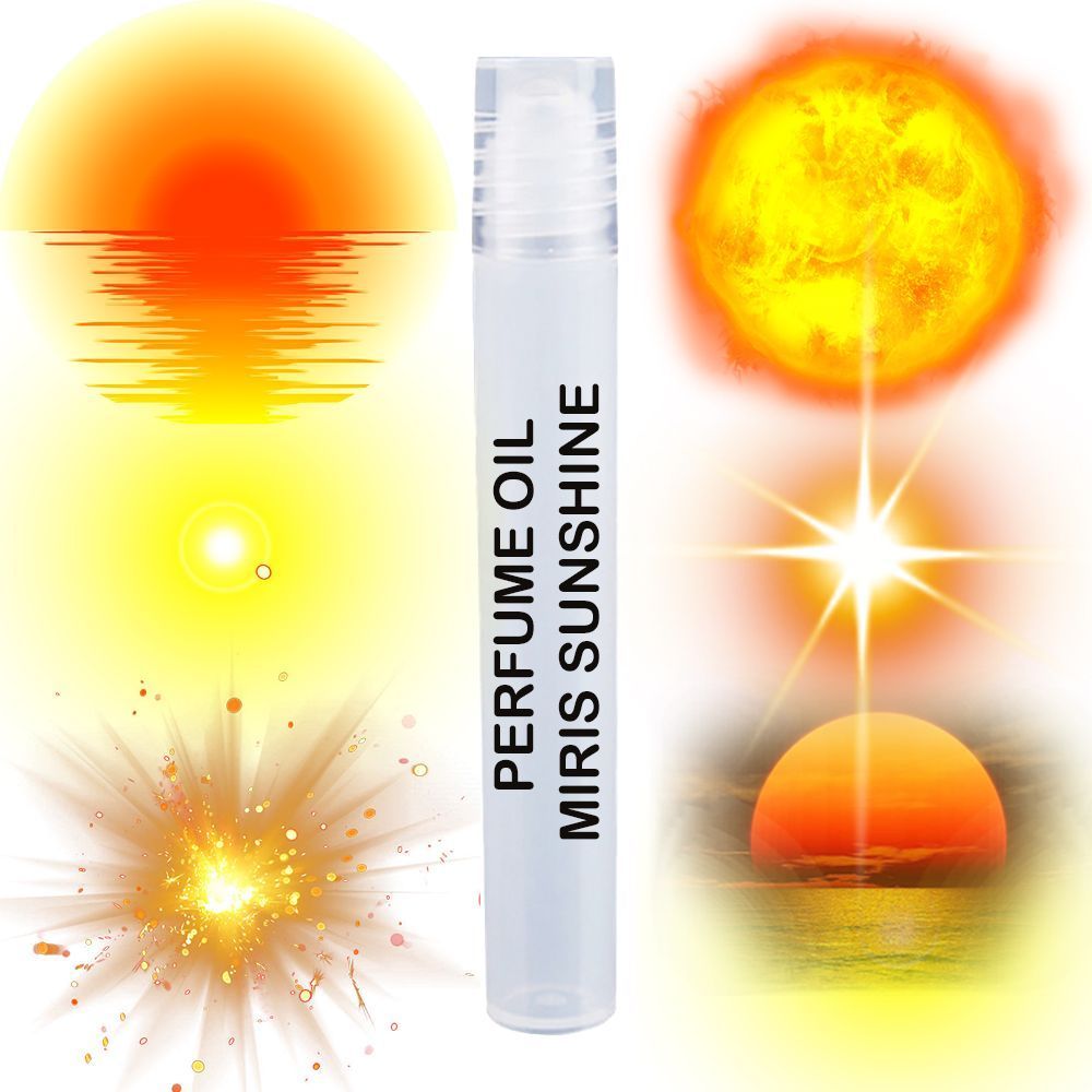 MIRIS Perfume Oil Sunshine Unisex For Women and Men Roll-On Alcohol Free | 0.34 Fl Oz