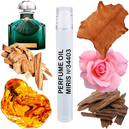 MIRIS No. 34403, Inspired by Santal Royal, Long-Lasting Perfume Oil Unisex for Women and Men Roll-On, Rollerball 0.34 Fl Oz / 10 ml