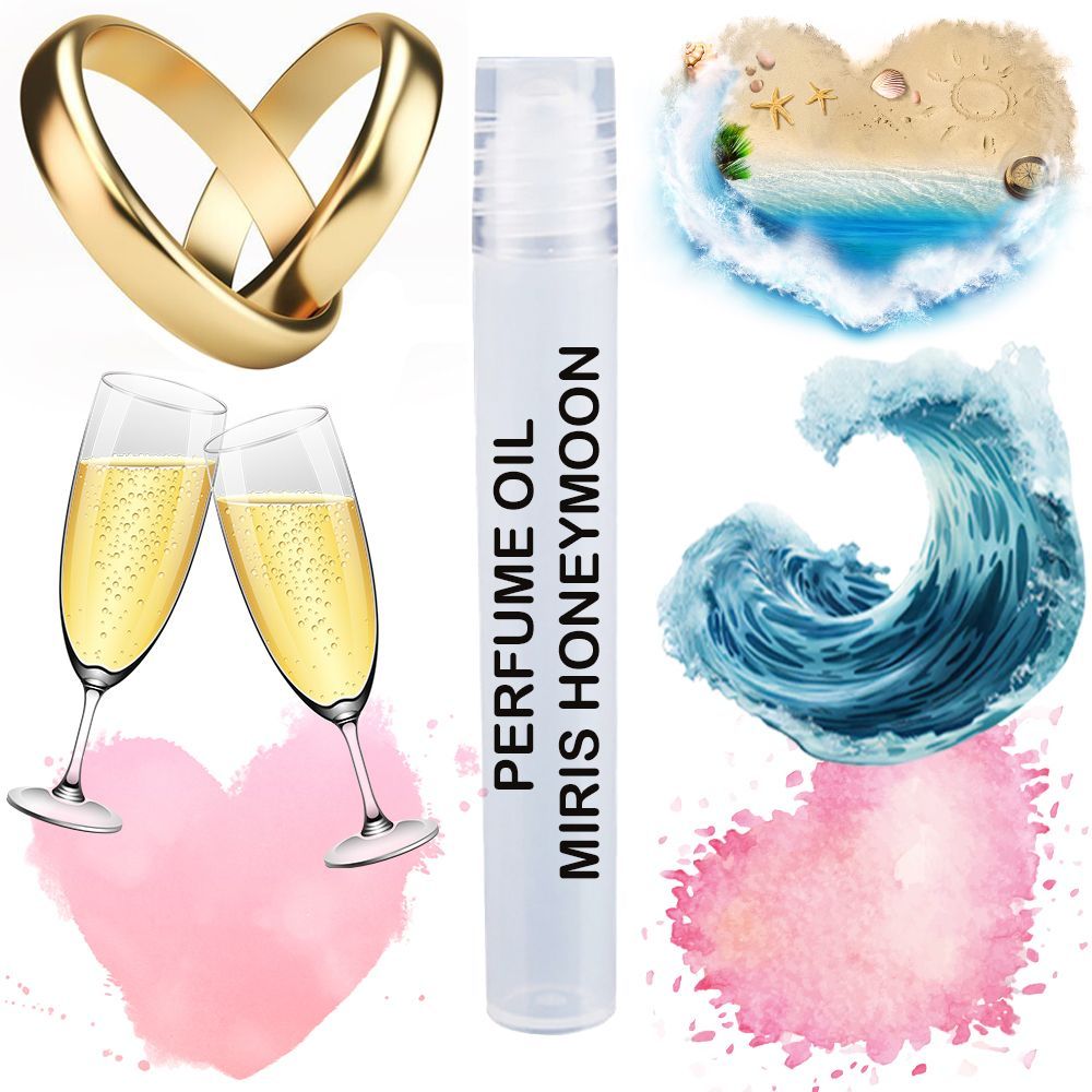 MIRIS Perfume Oil Honeymoon Unisex For Women and Men Roll-On Alcohol Free | 0.34 Fl Oz
